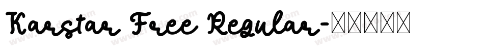 Karstar Free Regular字体转换